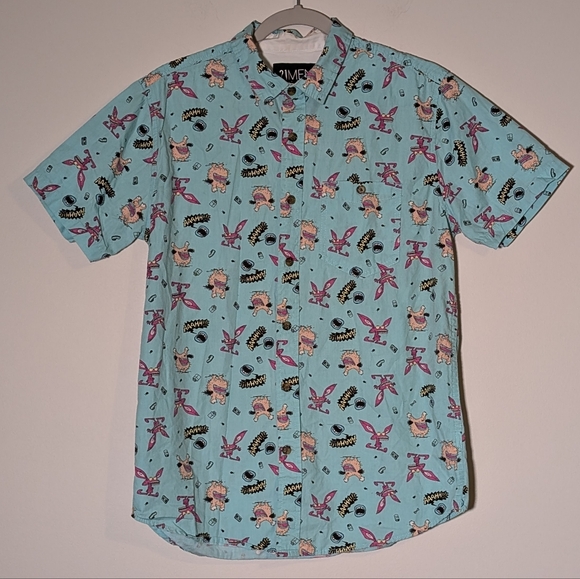 Aaahh!!! Real Monsters Nickelodeon 21MEN Button Down Shirt Men's Size M - Picture 2 of 6